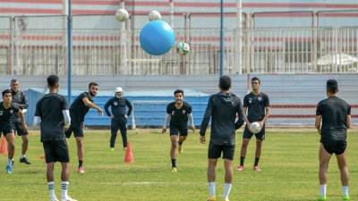 مران الزمالك.. تدريبات ترفيهية للاعبين بالعين السخنة