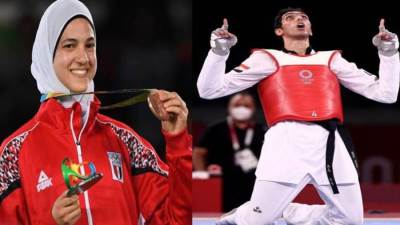 نادي الصيد يهنئ لاعبيه هداية ملاك وسيف عيسى بعد إنجاز برونزيتي أولمبياد طوكيو