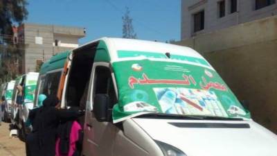 الكشف على 1410 مواطنين فى قافلة طبية مجانية بقرية "محلة صا" بالبحيرة