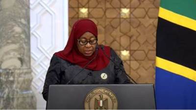 رئيسة تنزانيا تدعو الرئيس السيسي لزيارة بلادها  