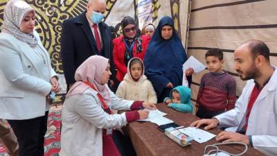 جامعة بنها تطلق قوافل طبية ب "عرب الصوالحة" بشبين القناطر