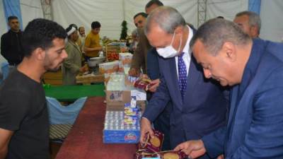 افتتاح معرض "أهلًا رمضان" بكفر شكر 