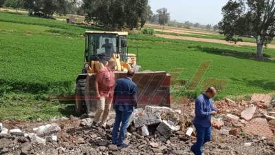 إزالة 4 حالات تعدٍّ بالبناء المخالف في كفر الشيخ