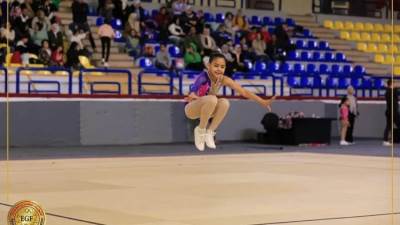 مريم أحمد عادل تفوز بالمركز الأول في بطولة الجمباز 2023 