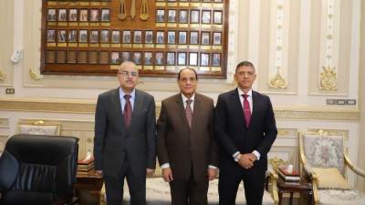 رئيس مجلس القضاء الأعلى يستقبل نائب رئيس جامعة بني سويف وعميد المعهد القومي للملكية الفكرية بحلوان للتهنئة بمنصبه الجديد