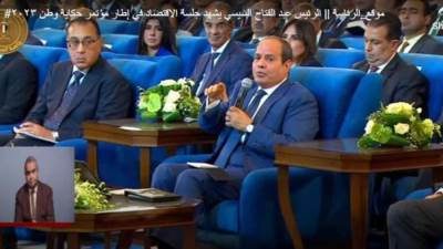 عاجل.. الرئيس السيسي يعقب على وزير المالية بأرقام مدققة