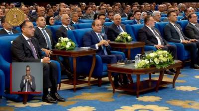 الرئيس السيسي فى مداخلة خلال جلسة""العدالة الاجتماعية والصحة" بالعاصمة الإدارية