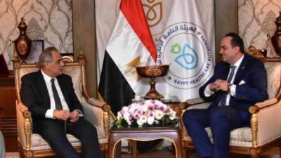 رئيس الرعاية الصحية يلتقى نائب وزير الاتصالات لمتابعة ميكنة التأمين الصحي الشامل