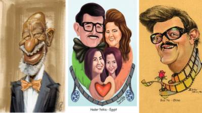 الملتقى الدولى الثامن للكاريكاتير يحتفى بالفنان سمير غانم