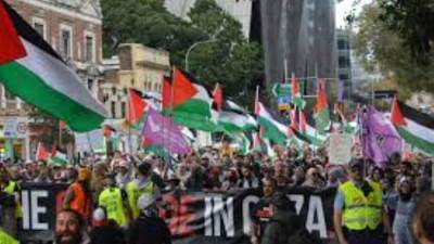 تظاهرات في مدن وعواصم عالمية تنديدا بالعدوان على قطاع غزة