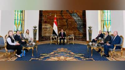 رئيسة البرلمان الأوروبي تؤكد للرئيس السيسي على تقدير الاتحاد الأوروبي الكبير لمصر