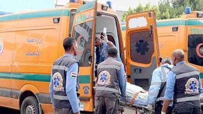 مصرع شخصين وإصابة 8 اخرين في حادث تصادم ميني باص وميكروباص بطريق الإسكندرية مطروح