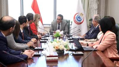 وزير الصحة يبحث التعاون في مجال التكنولوجيا والحلول الطبية مع وفد شركة عالمية