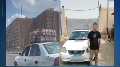 كشف ملابسات تداول مقطع فيديو بقيام قائد سيارة "أجرة" بالسماح لشخص بالجلوس على الجزء الأمامي للسيارة