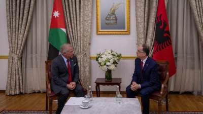 الأردن وألبانيا يؤكدان ضرورة إيجاد أفق سياسي لتحقيق السلام العادل والشامل وفق حل الدولتين
