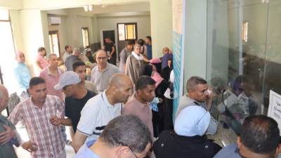 سكرتير بني سويف يتفقد المركز التكنولوجي ببني سويف لمتابعة منظومة التصالح