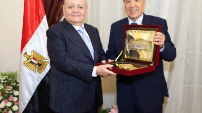 رئيس مجلس الدولة يستقبل رئيس المحكمة الدستورية العُليا