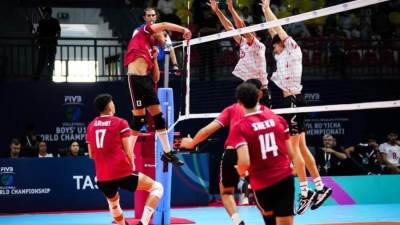 منتخب مصر لشباب الطائرة يهزم كندا ضمن منافسات تحديد المراكز ببطولة العالم