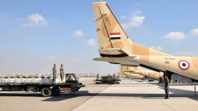 الإسقاط الجوي المصري للمساعدات الإنسانية على قطاع غزة