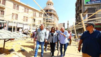 د.منال عوض: الانتهاء من تطوير العتبة بنسبة 90% ورفع كفاءة واجهات العمارات