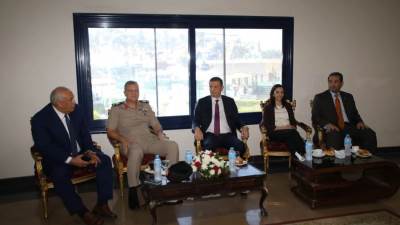 وزير الزراعة يلتقي محافظي الوادي الجديد والبحيرة ودمياط خلال مؤتمر زراعي