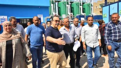 محافظ أسيوط يتفقد محطة مياه البورة بعد أعمال الإحلال والتجديد