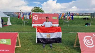 رقم قياسي أفريقي لإسماعيل عز الدين لاعب منتخب الشباب للقوس والسهم