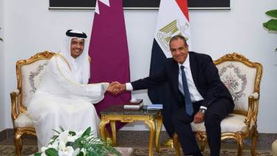 انعقاد أعمال الدورة السادسة للجنة العليا المصرية القطرية المشتركة بمدينة العلمين