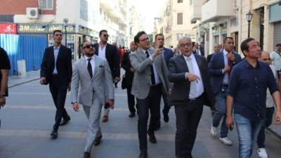 وزير الثقافة يتفقد أعمال تطوير شارع النبي دانيال بالإسكندرية