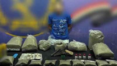 ضبط بؤر إجرامية لتجارة المخدرات والأسلحة النارية بنطاق عدة محافظات