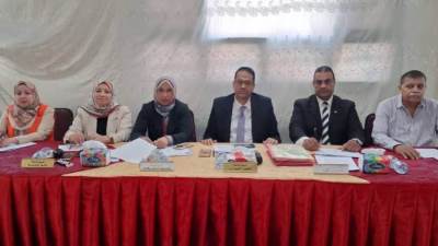 بالصور.. إجراء المقابلات للمتقدمين مديرين ووكلاء إدارات تعليمية في الغربية