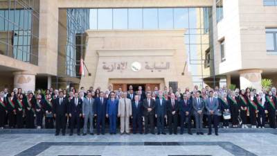 رئيس هيئة النيابة الإدارية يلتقي بمعاوني النيابة الجدد 