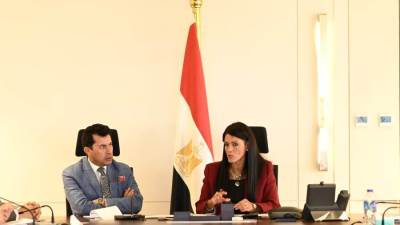 تفاصيل لقاء وزير الشباب والرياضة مع وزيرة التخطيط والتنمية الاقتصادية والتعاون الدولي