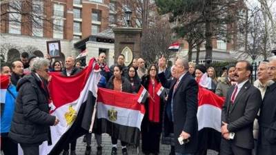 الجاليات المصرية ببلجيكا وأوروبا تنظم وقفة داعمة للرئيس السيسي أمام مؤسسات الاتحاد الأوروبي ببروكسل