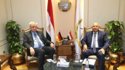 كامل الوزير يبحث مع سفير ألمانيا بالقاهرة سبل تعزيز التعاون المشترك