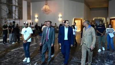 جولة ليلية لرئيس الوزراء لمتابعة الترتيبات والتجهيزات النهائية للاحتفال الرسمي بافتتاح المتحف المصري الكبير