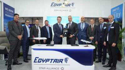 مصر للطيران توقع اتفاقية بيع وإعادة استئجار 3 طائرات أيرباص A350-900 مع BOC Aviation