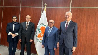 الأمين العام المساعد لجامعة الدول العربية يلتقي برئيس الاتحاد الأفريقي لمنظمات مقاولي التشييد