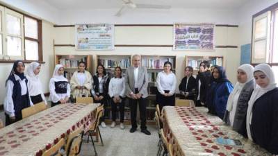 محافظ المنيا يتابع انتظام العملية التعليمية بمدرسة بني محمد سلطان الثانوية المشتركة