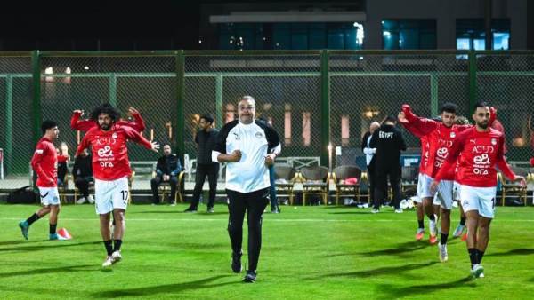 بالصور.. الروح والحماس شعار الفراعنة قبل كأس العرب ورسالة خاصة من أبوريدة